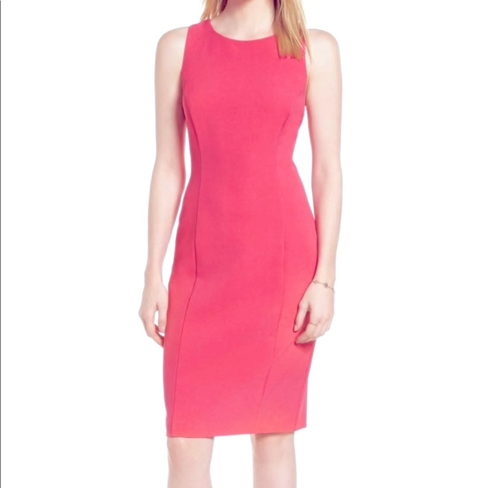 1901 pink bow back sheath dress, 12 p